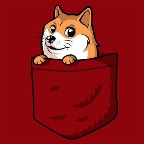 Pocket Doge Such Original Stylish Doge T Shirt Shiba Inu Doge