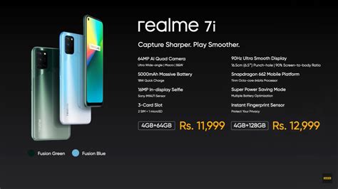 Realme 7i Launched In India With Snapdragon 662 Soc Specifications