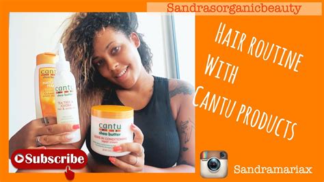 Curly Hair Routine With Cantu Products Youtube