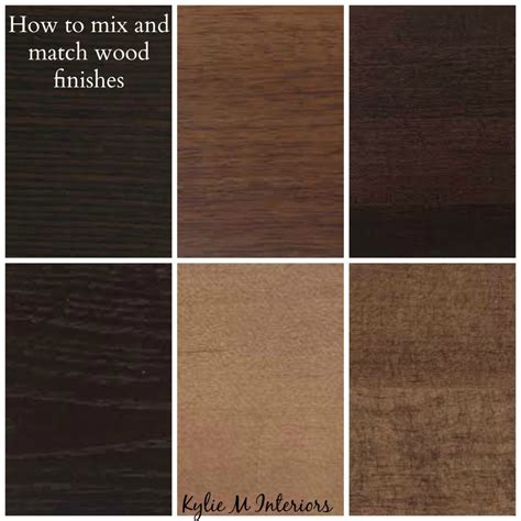 Ideas For How To Mix Match And Coordinate Wood Finishes And Stains