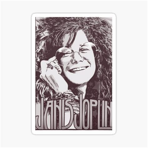 Janis Joplin Sticker For Sale By Catulestore Redbubble