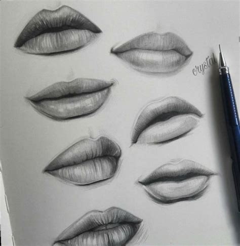47 Aesthetic Drawings Of Lips Davidbabtistechirot