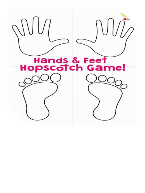 Hands And Feet Hopscotch Printable Free Free Printable A Z