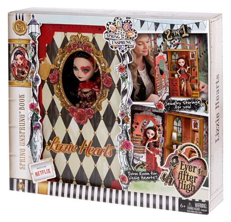 Ever After High Lizzie Hearts Spring Unsprung Book Playset | Ever after high, Lizzie hearts 