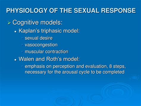 Ppt Physiology Of The Sexual Response Powerpoint Presentation Free