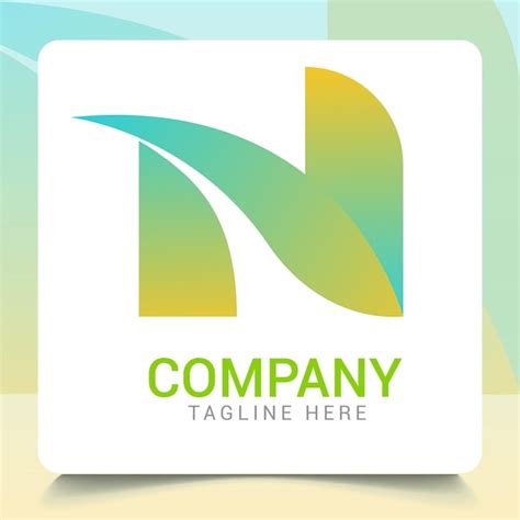 Premium Vector Minimal N Font Logo Design With Gradient Colors