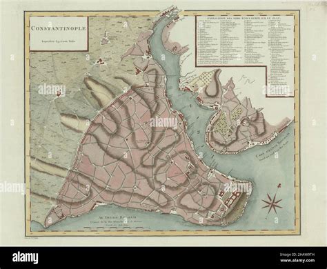Mapa De Constantinopla Impresi N De Constantinopla Cartel De Constantinopla Plan De