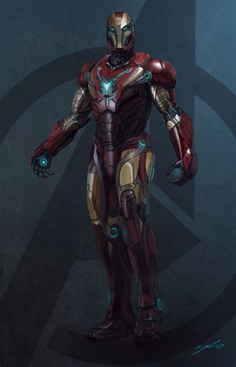 Artstation Iron Man Redesign Yanni Davros Marvel Universe Iron