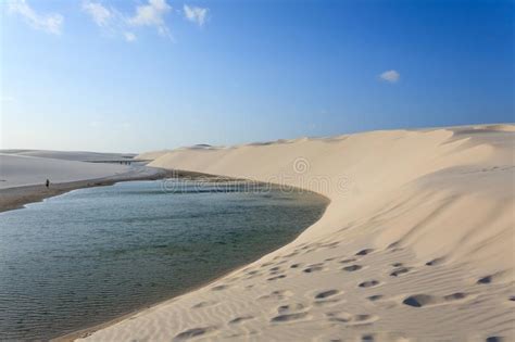 White Sand Dunes Panorama From Lencois Maranhenses National Park