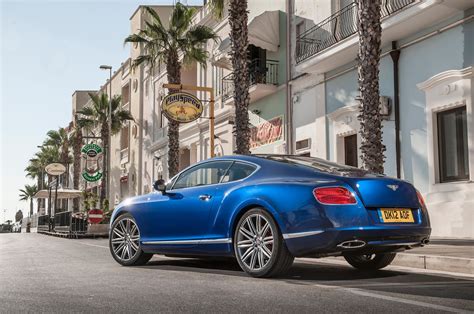 2013 Bentley Continental Gt Speed Blue Rear Three Quarter Static