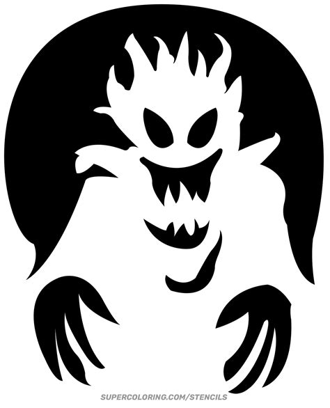 Monster Stencil Free Printable Papercraft Templates