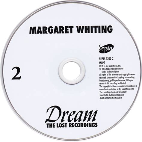 Car Tula Cd De Margaret Whiting Dream The Lost Recordings Portada
