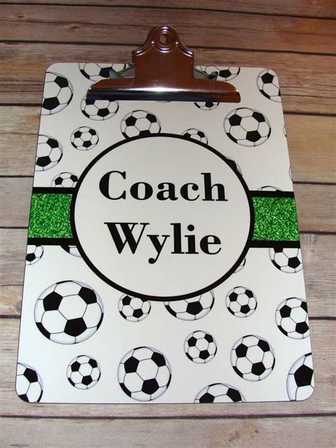 Personalized Soccer Coach Clip Board From Colleyvine Design On Etsy And