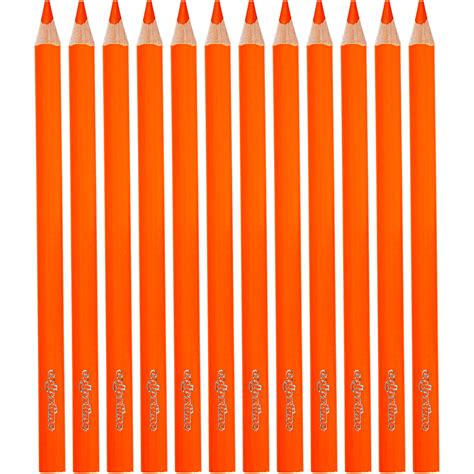 Colortime Colouring Pencils Lead 5 Mm Jumbo 12 Pcs Orange