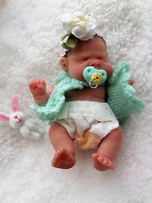 Ooak Mini Full Sculpt Jointed Art Baby By Bttrfly Creations Miniature