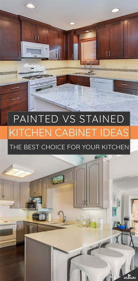 Want to paint your kitchen cabinets? Painted vs Stained Cabinets: Best Options For Your Kitchen ...