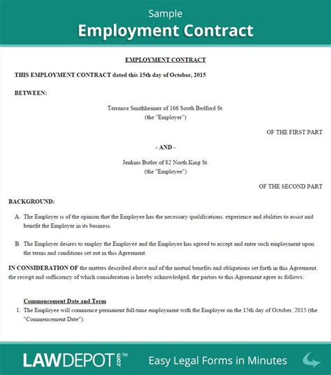 Dec 10, 2019 · the format and design of the certificate can vary from organization to organization. Employment Contract Sample | Letter of employment, Contract template, Employment
