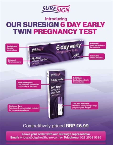 Introducing Our Suresign 6 Day Early Twin Midstream Pregnancy Test