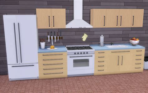 Sims 4 Maxis Match Kitchen CC