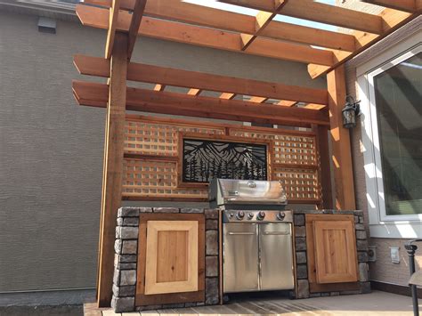 Custom Outdoor Kitchen Thelittledeckerca Wood Deck Designs