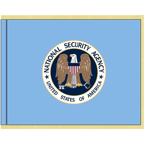 44ft X 56ft National Security Agency Flag Pole Hem And Fringe
