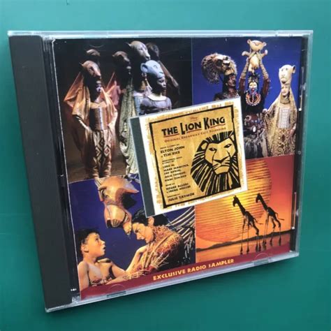 Lion King Broadway Soundtrack Ocr Cd Single Promo Radio Sampler Elton