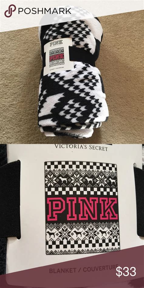Victorias Secret Pink Fleece Throw Blanket Nwt Secret