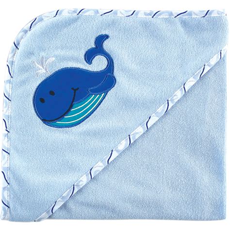 Luvable Friends Baby Hooded Towel Blue