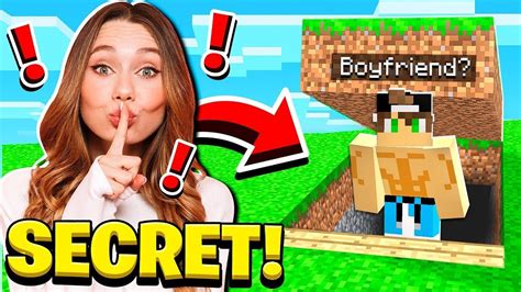 I Found My Girlfriends Secret World In Minecraft Youtube Secret