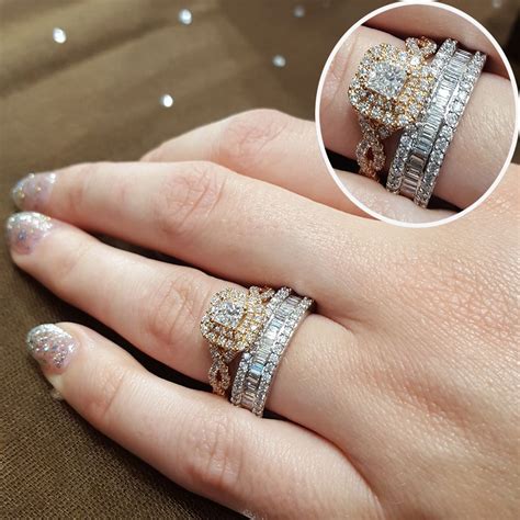 37 Unique Engagement And Wedding Ring Combos Wedding Rings