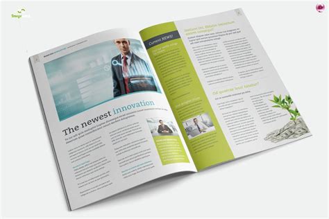 Business Newsletter Creative Brochure Templates Creative Market