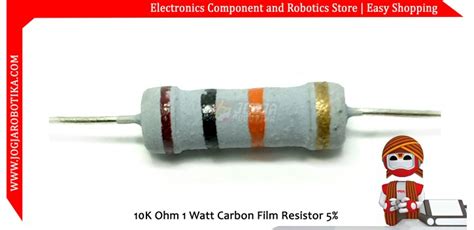 Jual 10k Ohm 1 Watt Carbon Film Resistor
