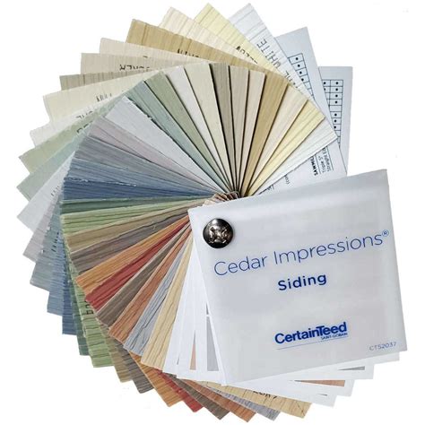 Cedar Impressions Vinyl Siding Color Sample Swatch From
