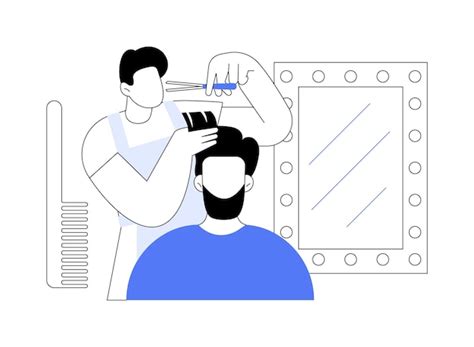 Premium Vector Haircut Isolated Cartoon Vector Illustrations