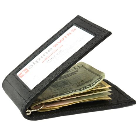 This wallet works great as a 'night on the town' type wallet where you might not want to carry around your everyday bifold wallet but instead, carry just the necessities. Alpine Swiss Mens Bifold Money Clip Spring Loaded Leather ID Front Pocket Wallet