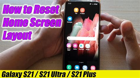 Galaxy S21s21 How To Reset Home Screen Layout Back To Default Youtube