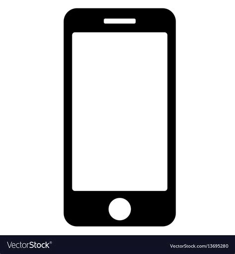 Black Phone Icon On White Background Eps Vector 13695280