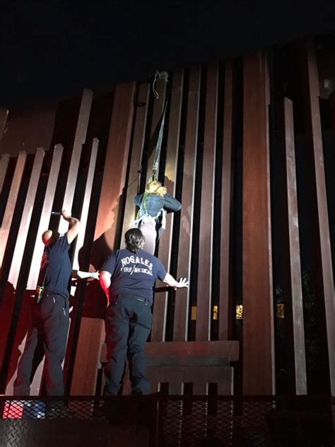 Woman Found Dangling From Us Mexico Border Fence Near Nogales
