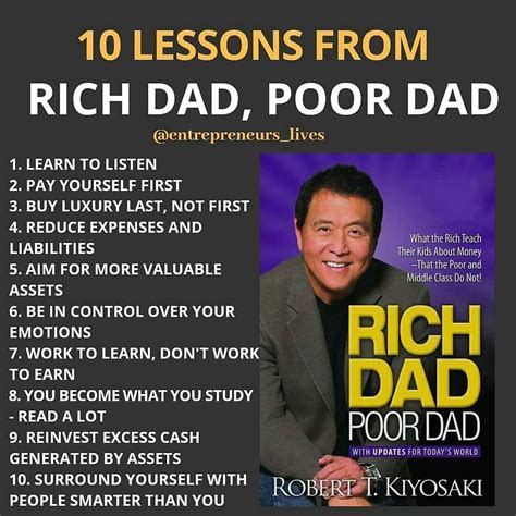 Difference between controlling your own destiny and giving up that control to someone else. ENTREPRENEURS_LIVES on Instagram: "10 lessons from rich ...