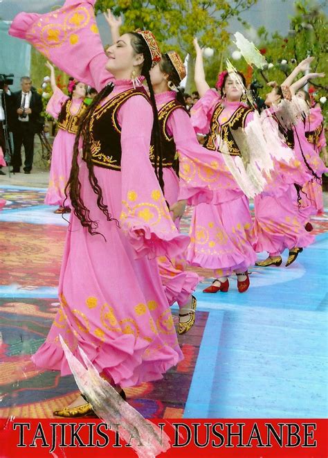 My Favorite Postcards Tajikistan Girls Dancing For Nowruz
