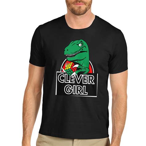 Mens Clever Girl Dinosaur Funny T Shirt Ebay