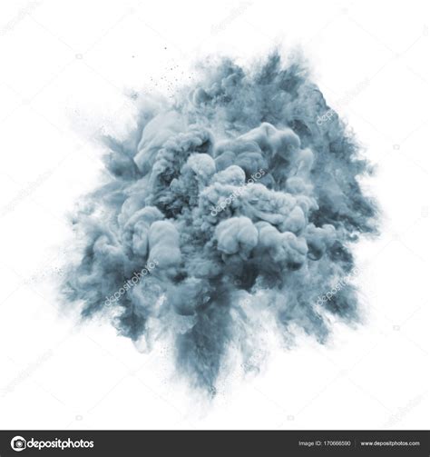 Paint Powder Gray Color Explosion Particle Dust Cloud Splash Abstract