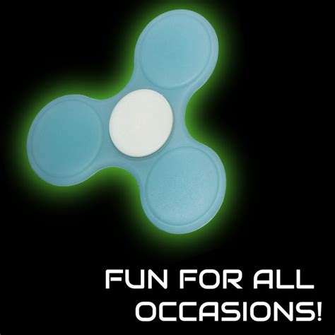 Glow In The Dark Fidget Spinner Blue