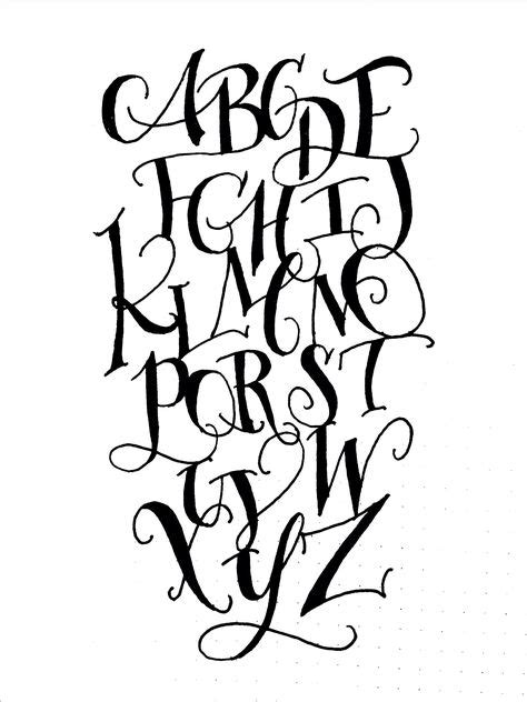 Torrie Asai Modern Calligraphy Alphabet Calligraphy Alphabet Lettering