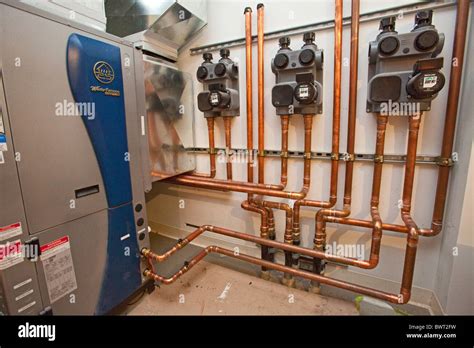Geothermal Heat Pump In New Residential Construction Building