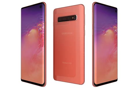 Samsung Galaxy S10 Flamingo Pink 3d Model Cgtrader