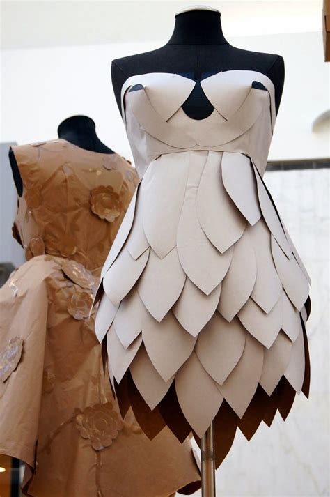 Mashed Thoughts Designer Dresses Made Of Paper Draping Fashion