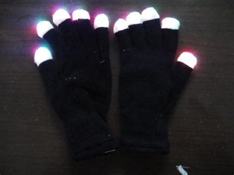 Black Flashing Glove China Toys Glove And Glow Sticks Price