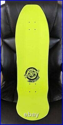 Early Santa Cruz Rob Roskopp Exclusive Green Face Reissue Skateboard