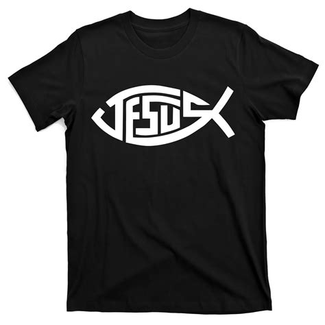 Jesus Fish Logo T Shirt Teeshirtpalace